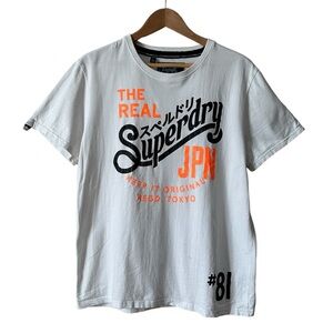 Super Dry 81 Tin Tab Men’s White T-Shirt X-Large